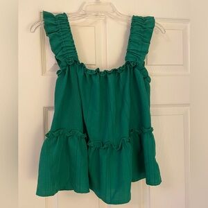Women’s Emerald Ruffle Tiered Tank Top